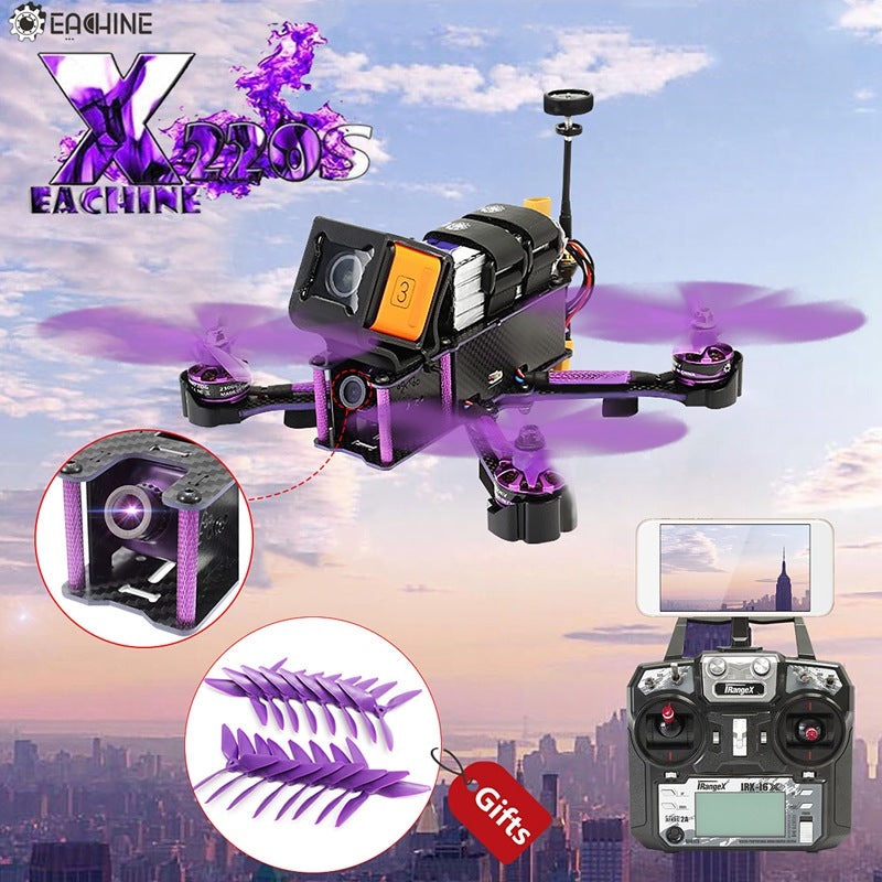 Eachine Wizard X220S X220 FPV Racer Racing Quadcopter  F4 5.8G 72CH VTX 30A BLHeli_S 800TVL Camera w/ iRangeX iRX-i6X RTF