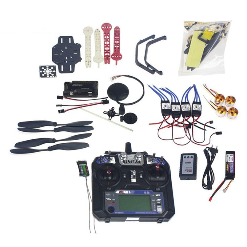 JMT Full Set RC Drone Quadrocopter 4-axis Aircraft Kit F330 MultiCopter Frame 6M GPS APM2.8 Flight Control Flysky FS-i6 TX